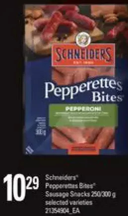 Independent Grocer Schneiders pepperettes bites sausage snacks offer