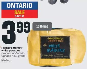 Independent Grocer Farmer's market white potatoes offer