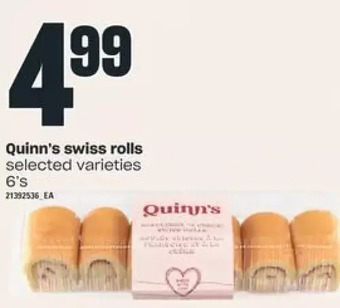 Independent Grocer Quinn's swiss rolls offer