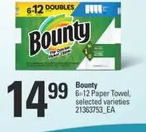 Independent Grocer Bounty paper towel offer