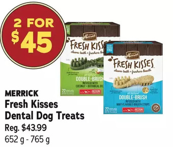 Ren’s Pets Depot Merrick fresh kisses dental dog treats offer