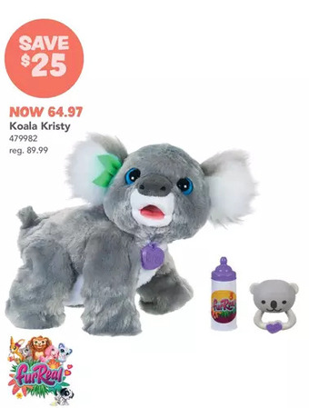 Toys R us Furreal koala kristy interactive plush pet toy, 60+ sounds & reactions offer