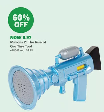 Toys R us Minions 2: the rise of gru tiny toot offer