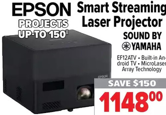 2001 Audio Video Epson smart streaming laser projector offer