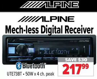 2001 Audio Video Alpine mech-less digital receiver offer