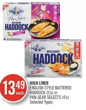 Shoppers Drug Mart High liner english style battered haddock or pan-sear selects offer