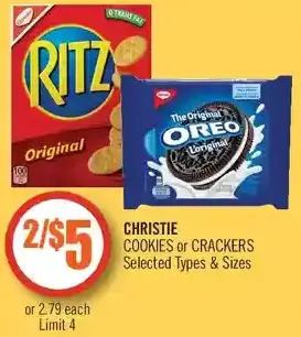 Shoppers Drug Mart Christie cookies or crackers offer
