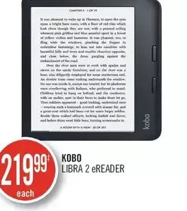 Shoppers Drug Mart Kobo libra 2 ereader offer