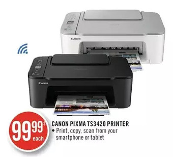 Shoppers Drug Mart Canon pixma ts3420 printer offer