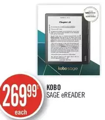 Shoppers Drug Mart Kobo sage ereader offer