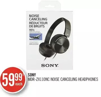 Shoppers Drug Mart Sony mdr-zx110nc noise canceling headphones offer