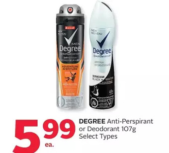 Rexall Degree anti-perspirant or deodorant offer