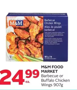 Rexall M&m food market barbecue or buffalo chicken wings offer