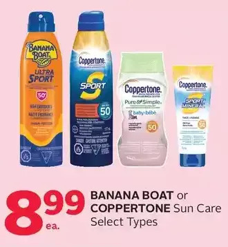 Rexall Banana boat or coppertone sun care offer