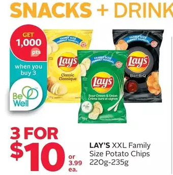 Rexall Lay's xxl family size potato chips offer