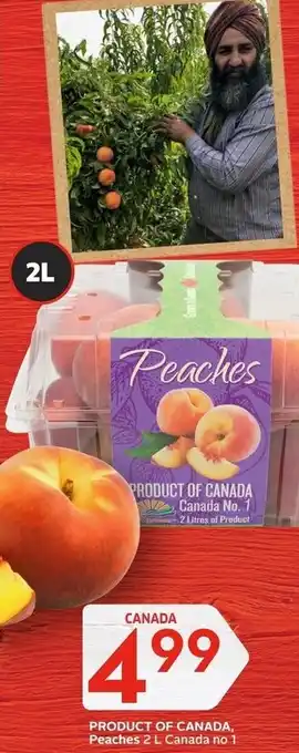 IGA Products Of Canada Peaches 2L Canada no 1 offer