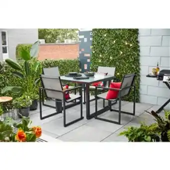 Lowe's Style selections paxton 5pc dining set with glass table offer