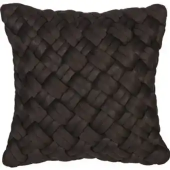 Lowe's Style selections outdoor 18x18 solid braided black toss pillows offer