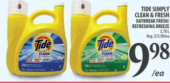 Tide simply clean & fresh