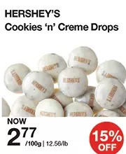 Bulk Barn Hershey's cookies 'n' creme drops offer