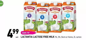 Coppa's Fresh Market Lactantia lactose free milk offer