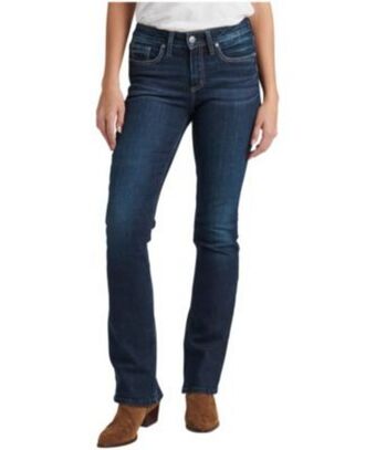 Mark's Women's suki mid rise curvy fit slim bootcut jeans - online only offer