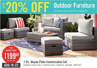 The Brick Mayan 7-piece patio conversation set offer