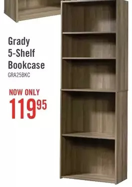 The Brick Grady 5-shelf bookcase offer