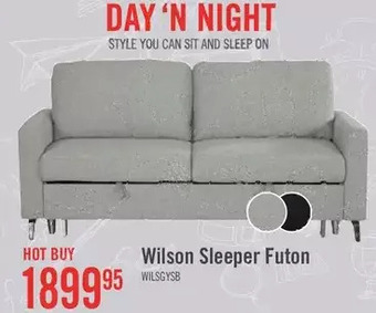 The Brick Wilson linen-look fabric sleeper sofa offer