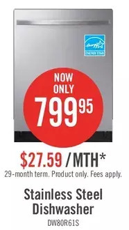 The Brick Samsung top-control dishwasher with stormwash™ offer