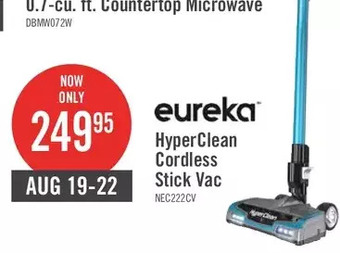 The Brick Eureka hyperclean cordless stick vacuum offer
