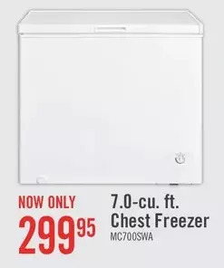 The Brick Midea 7 cu. ft. chest freezer offer