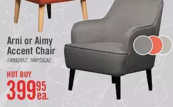 The Brick Aimy linen-look fabric accent chair offer