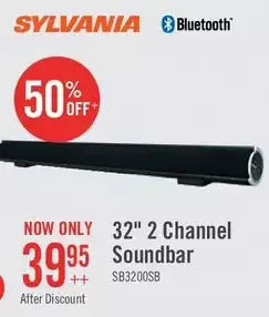 The Brick Sylvania 32" 2-channel bluetooth soundbar offer