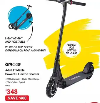 Visions Electronics Gyroor adult powerful electric scooter offer