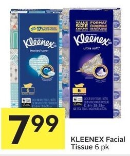 IGA Kleenex Facial Tissue 6 pk offer