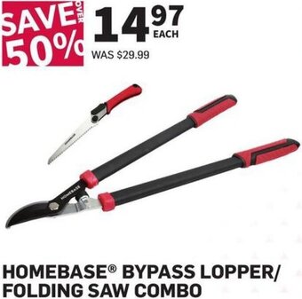Co-op Homebase Bypass Lopper/Folding Saw Combo offer