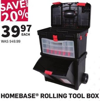 Co-op Homebase Rolling Tool Box offer