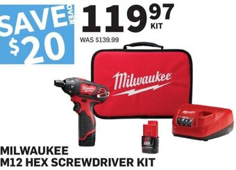 Co-op Milwaukee M12 HEX Screwdriver Kit offer