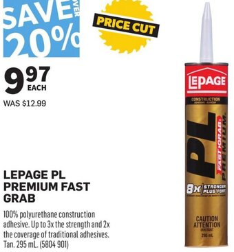 Co-op Lepage PL Premium Fast Grab offer