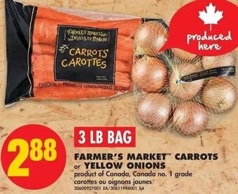 No Frills Farmer's Market Carrots Or Yellow Onions offer