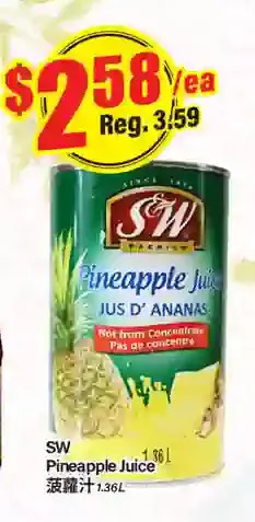 Btrust Supermarket Sw pineapple juice offer