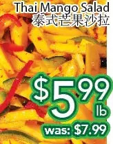 Ample Food Market Thai mango salad offer