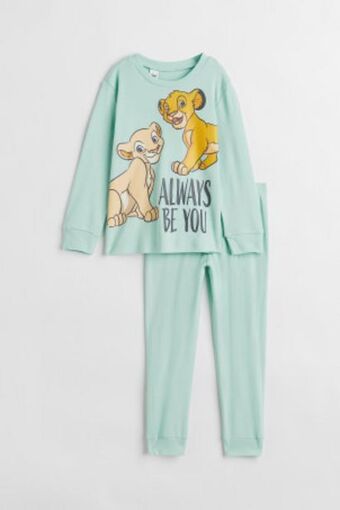 H&M Printed cotton jersey pajamas offer