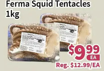 Blue Sky Supermarket Ferma squid tentacles offer