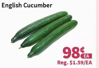 Blue Sky Supermarket English cucumber offer