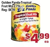Top Food Supermarket Golden panda tropical fruit mix offer