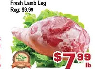 Top Food Supermarket Fresh lamb leg offer