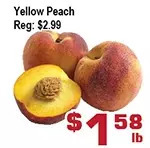 Top Food Supermarket Yellow peach offer