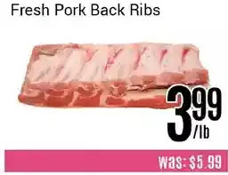 Nations Fresh Foods Fresh pork back ribs offer
